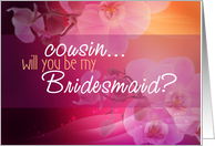 Cousin Will you be my Bridesmaid? card