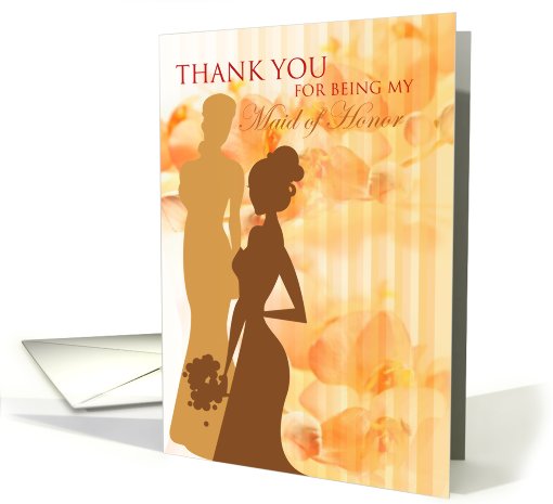 Thank You Maid of Honor card (554272)