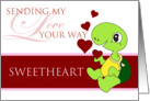 Sending my Love Sweetheart card