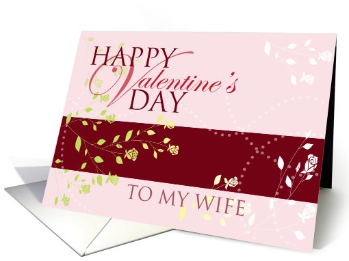 Happy Valentine's Day Wife card (554369)