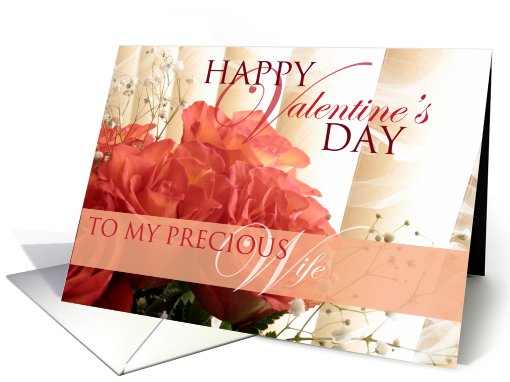 Happy Valentine's Day Precious Wife card (557684)