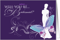 Will you be my bridesmaid Niece card