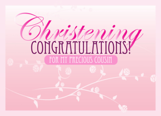 Christening Congrats...