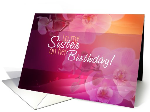 Happy Birthday Sister card (574409)