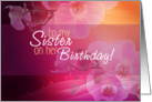 Happy Birthday Sister card