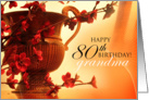 Happy 80th Birthday Grandma card