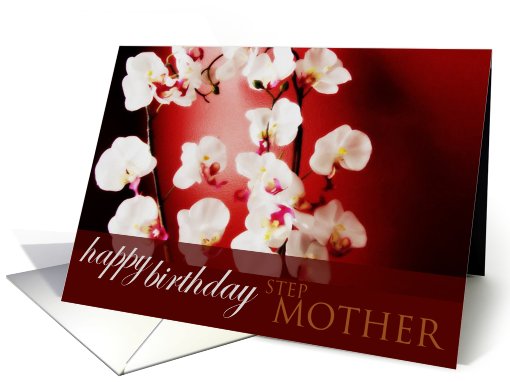 Happy Birthday Step-mom card (575986)