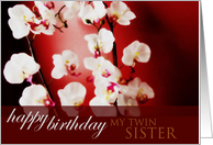 Happy Birthday twin sister card