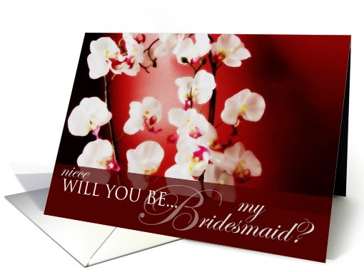 Will you be my bridesmaid Niece? card (577224)