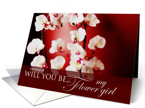 Will you be my Flower Girl Cousin? card (578980)