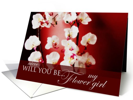 Will you be my Flower Girl Niece? card (578992)