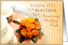 Thank You for 50th Wedding Anniversary Cake card
