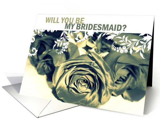 Be my Bridesmaid ? Roses card (621802)