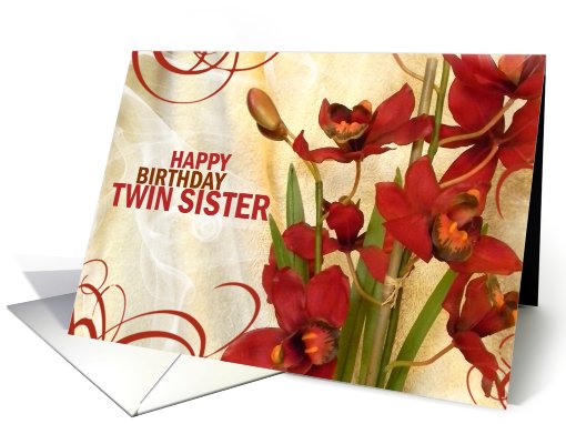 Happy Birthday Twin Sister card (622261)