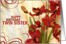 Happy Birthday Twin Sister card