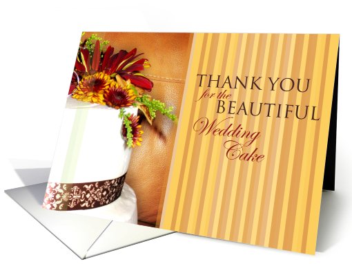 Thank You for the beautiful wedding cake card (706334)