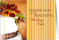Thank You for the beautiful wedding cake card