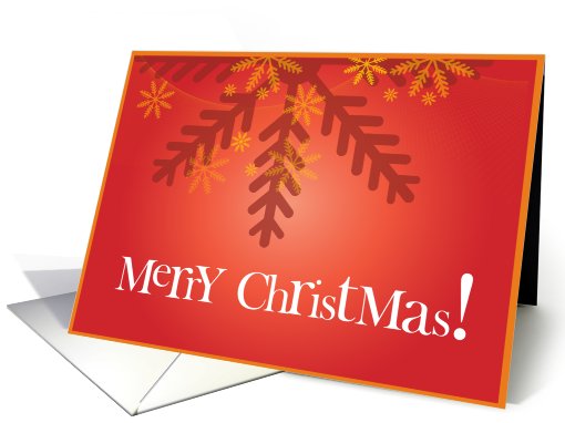 Merry Christmas Snowflake card (725878)