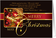 Merry Christmas Max card