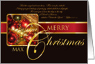 Merry Christmas Max card