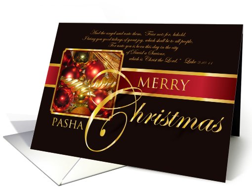 Merry Christmas Pasha card (730764)