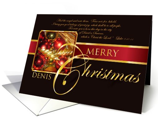 Merry Christmas Denis card (730776)