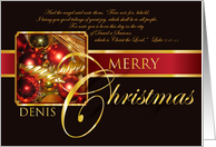 Merry Christmas Denis card