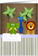 Jungle Baby shower-Boy card