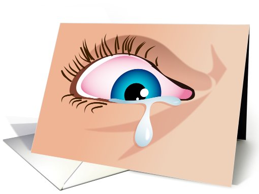 Tearful Eye card (461351)