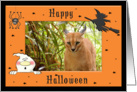 Halloween Caracal Lynx card