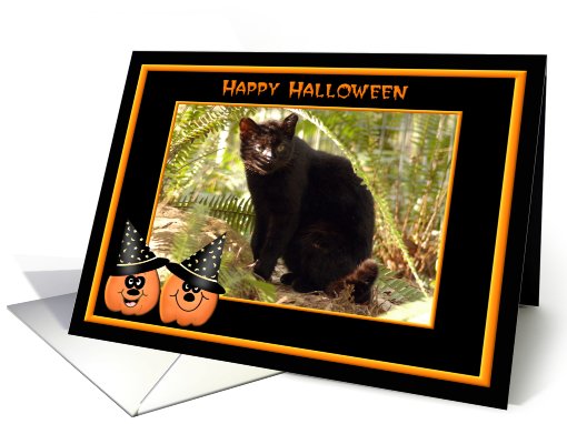 Halloween Geoffroy Cat card (481883)