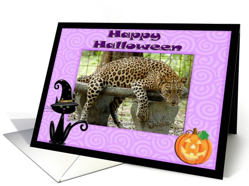 Halloween Leopard card (482259)