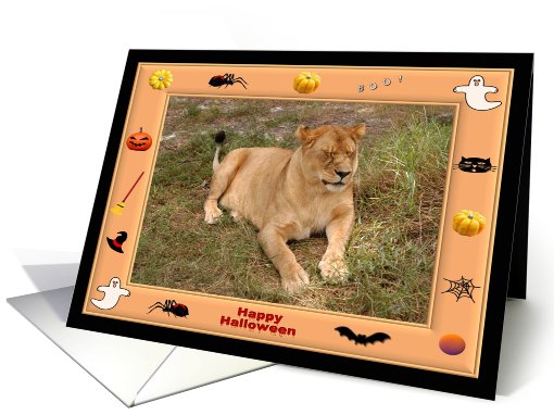 Halloween Lion card (482274)