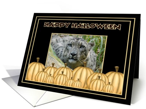 Halloween Snow Leopard card (482321)