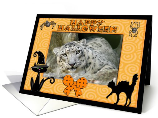 Halloween Snow Leopard card (482322)