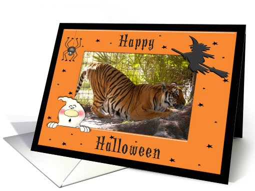 Halloween Bengal Tiger card (482557)