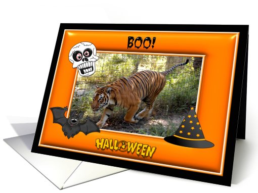 Halloween Bengal Tiger card (482560)