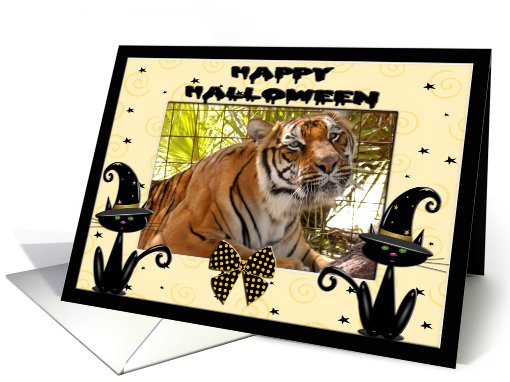 Halloween Bengal Tiger card (482561)
