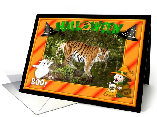 Halloween Bengal Tiger card (482564)