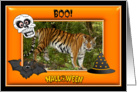 Halloween Bengal Tiger card