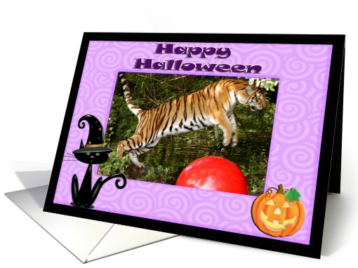 Halloween Bengal Tiger card (482572)