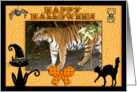 Halloween Bengal Tiger card