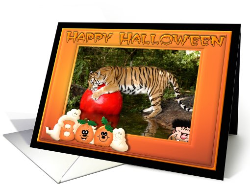 Halloween Bengal Tiger card (482663)