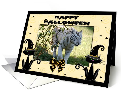 Halloween White Tiger card (482666)