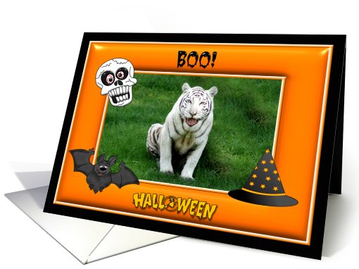 Halloween White Tiger card (482669)