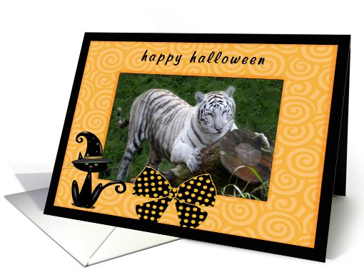 Halloween White Tiger card (482675)