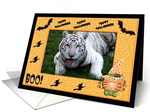 Halloween White Tiger card (482681)