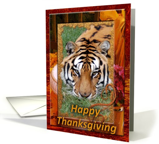 Tigers Thanksgiving card (511314)