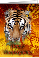 Tigers Thanksgiving Card