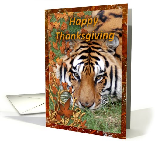 Tigers Thanksgiving card (511323)